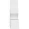 Ekena Millwork Richland Architectural Grade PVC Gable Bracket, 48"W x 14"H x 4"D x 4"F, 7/12 Pitch GBP048X14X0404RIC00 - alternate 2